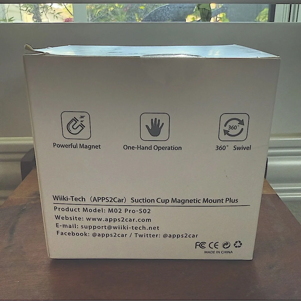 Magnetic Suction Cup Phone Mount Plus for Car (Black) — Apps2Car - Picture 5 of 16